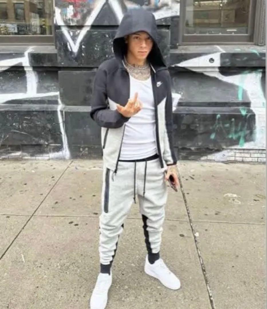 NIKE テックフリース　グレーブラック上下セット XXL