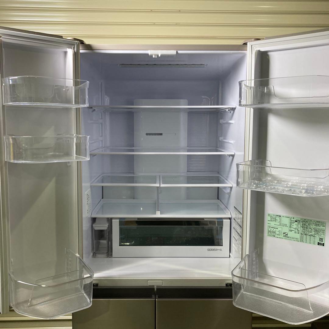 日立 R-H48R 冷凍冷蔵庫 475L 6ドア 大型