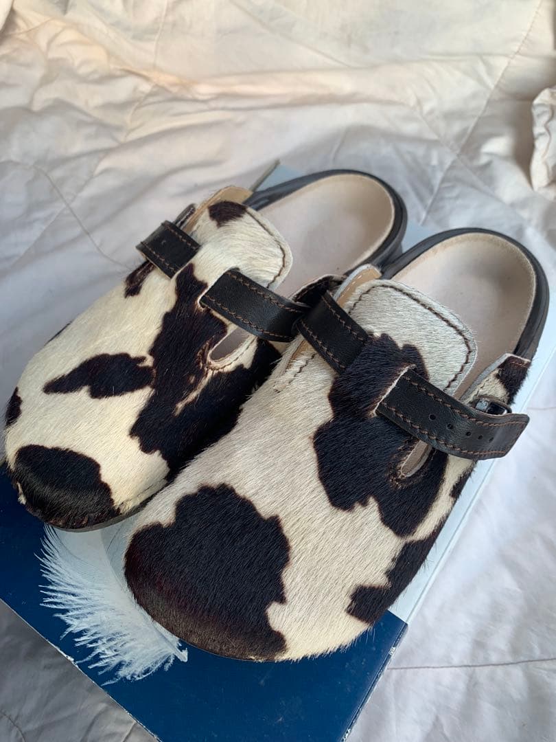 超希少 廃盤 ビルケンシュトック ビルキー ハラコ 牛柄 サンダル 24.5cm
