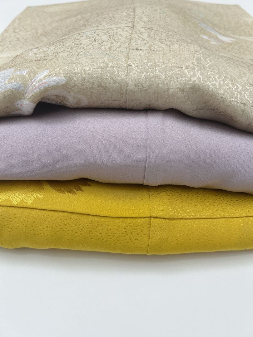 超美品・レア長襦袢3点セット 藤・芥子・うさぎ