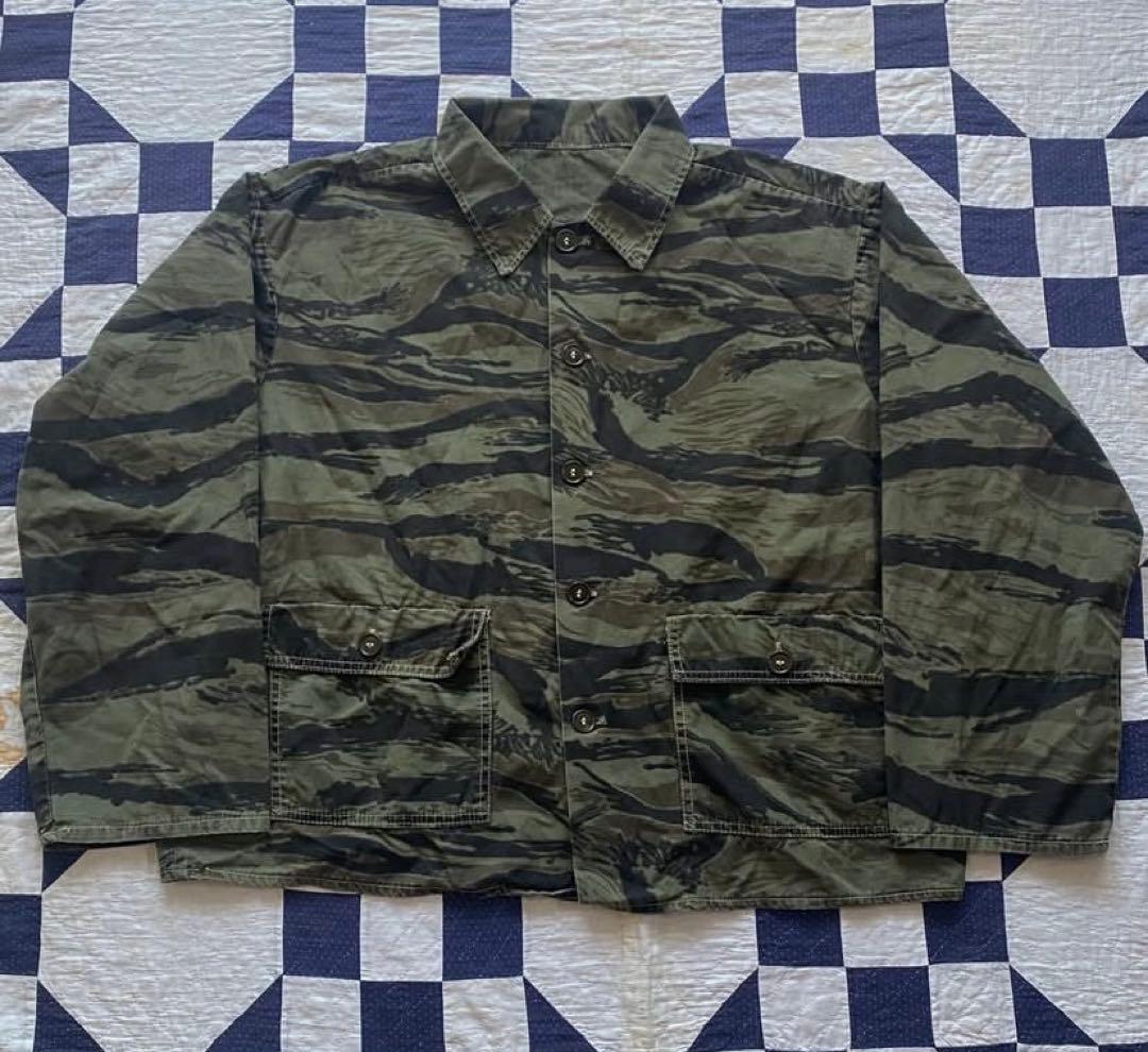 vintage タイガーストライプ タイガーカモ ジャケット ベトナム戦争 us
