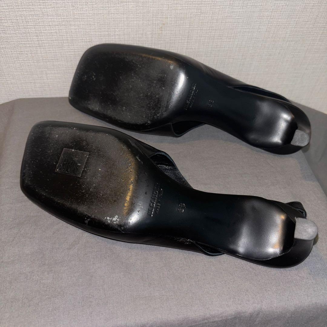 JIL SANDER スクエアトゥ パンプス ミュール