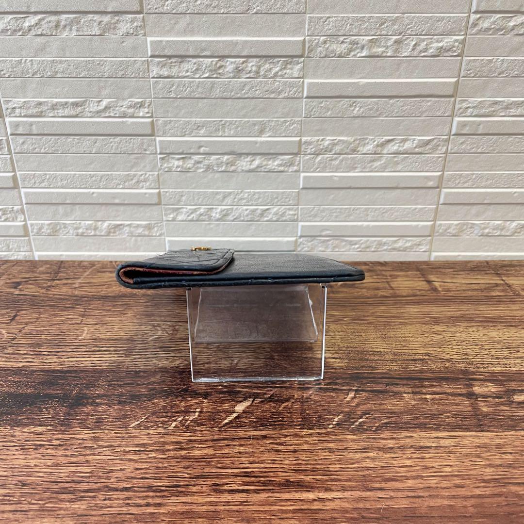 シャネル バッグ付属 ポーチ マトラッセ ラムスキン ココマーク 長財布.