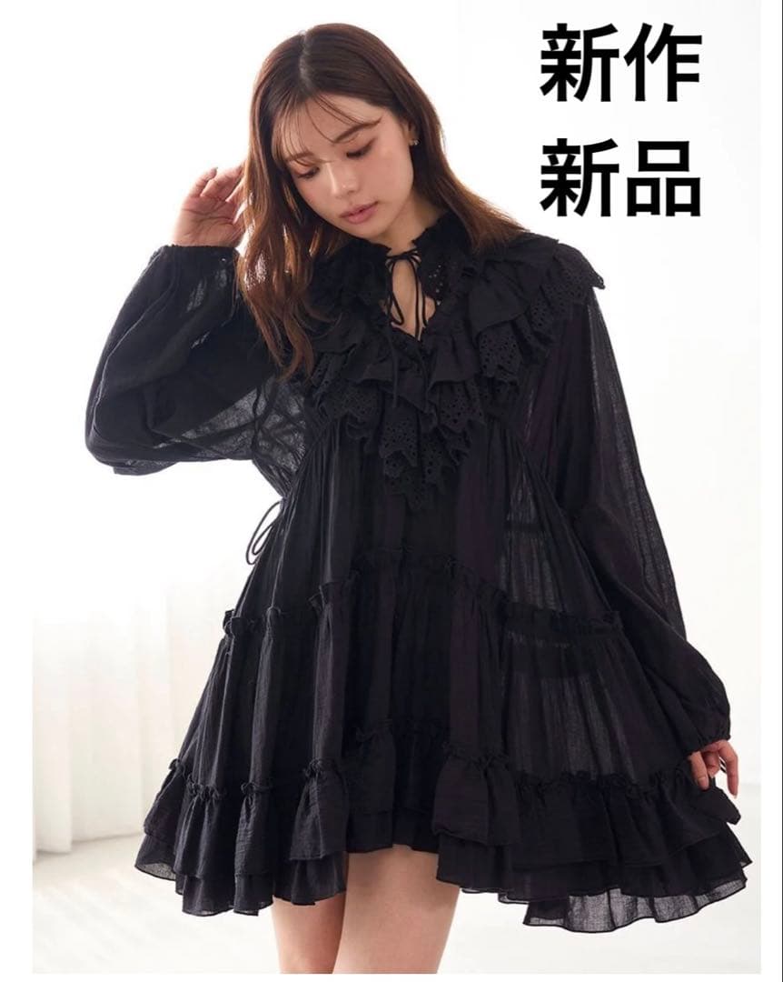 新作新品タグ付き　スナイデル♡ コットンレースBOHOチュニック