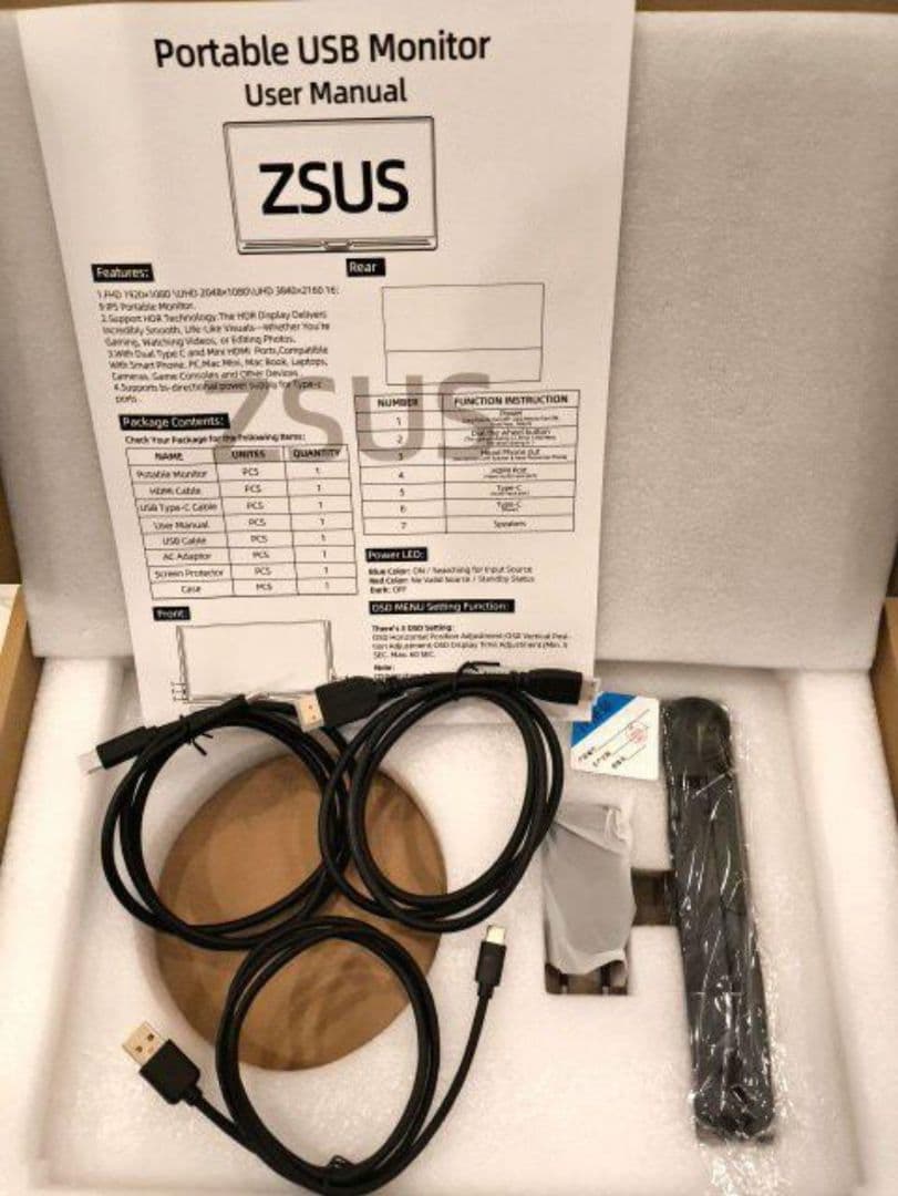 高精細2160×1440 モバイルモニター sRGB100%！【ほぼ未使用】