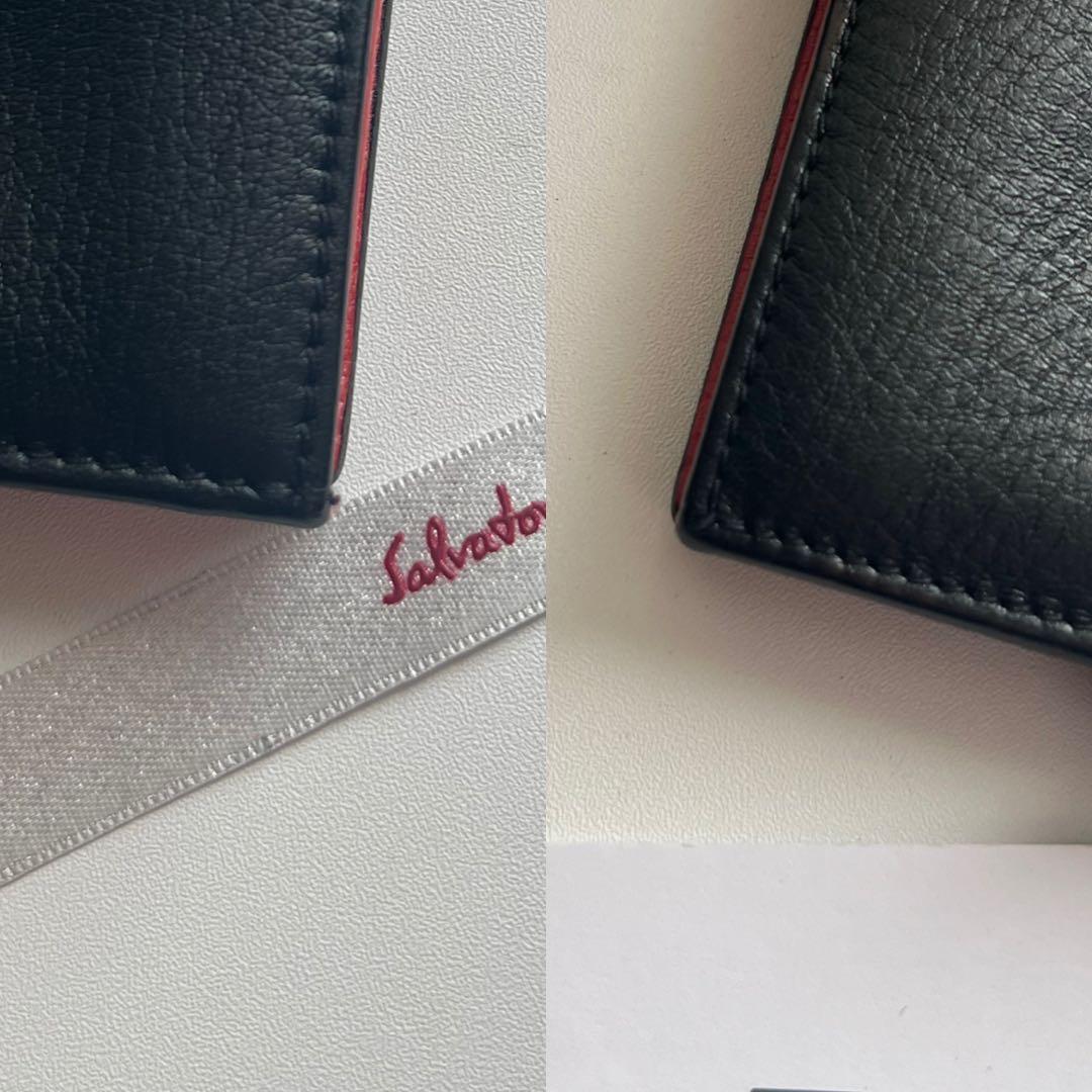 12 極上美品 Ferragamo サルバトーレフェラガモ 2つ折り 長財布