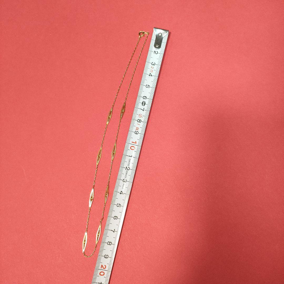 ゴールド　ネックレス　チェーンと装飾付き　刻印無し　２．２g