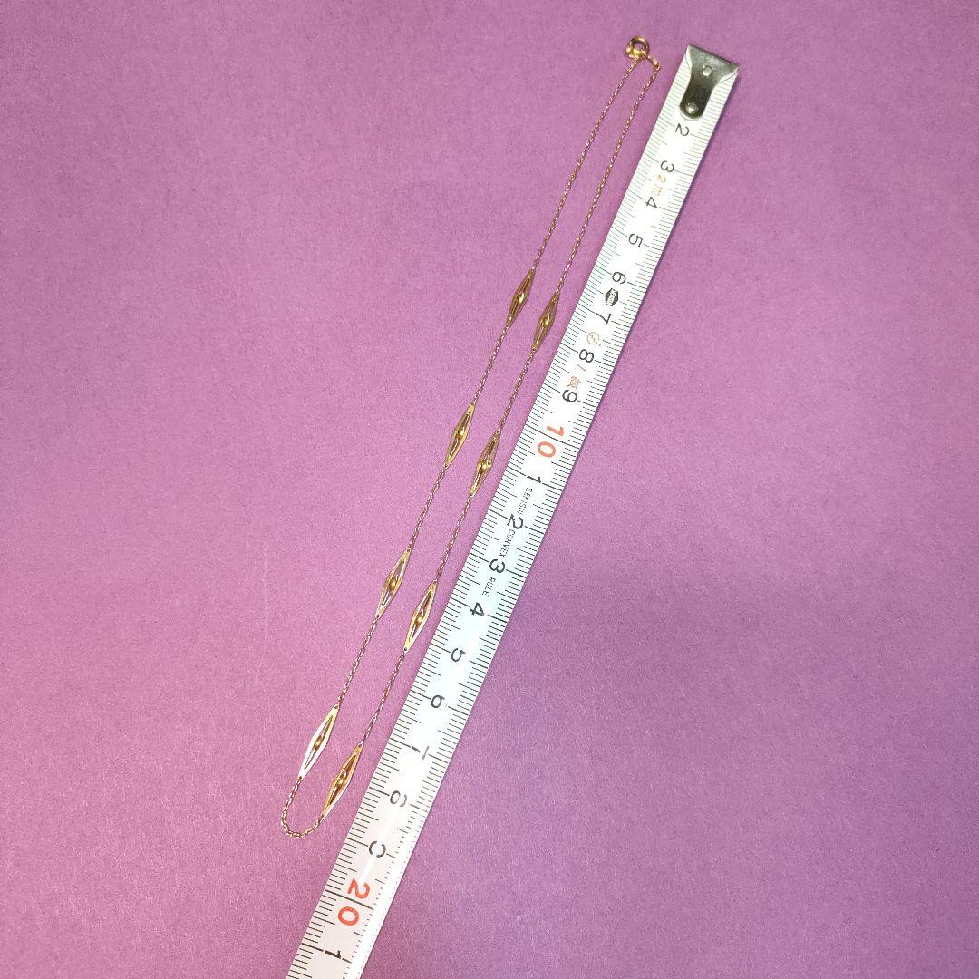ゴールド　ネックレス　チェーンと装飾付き　刻印無し　２．２g