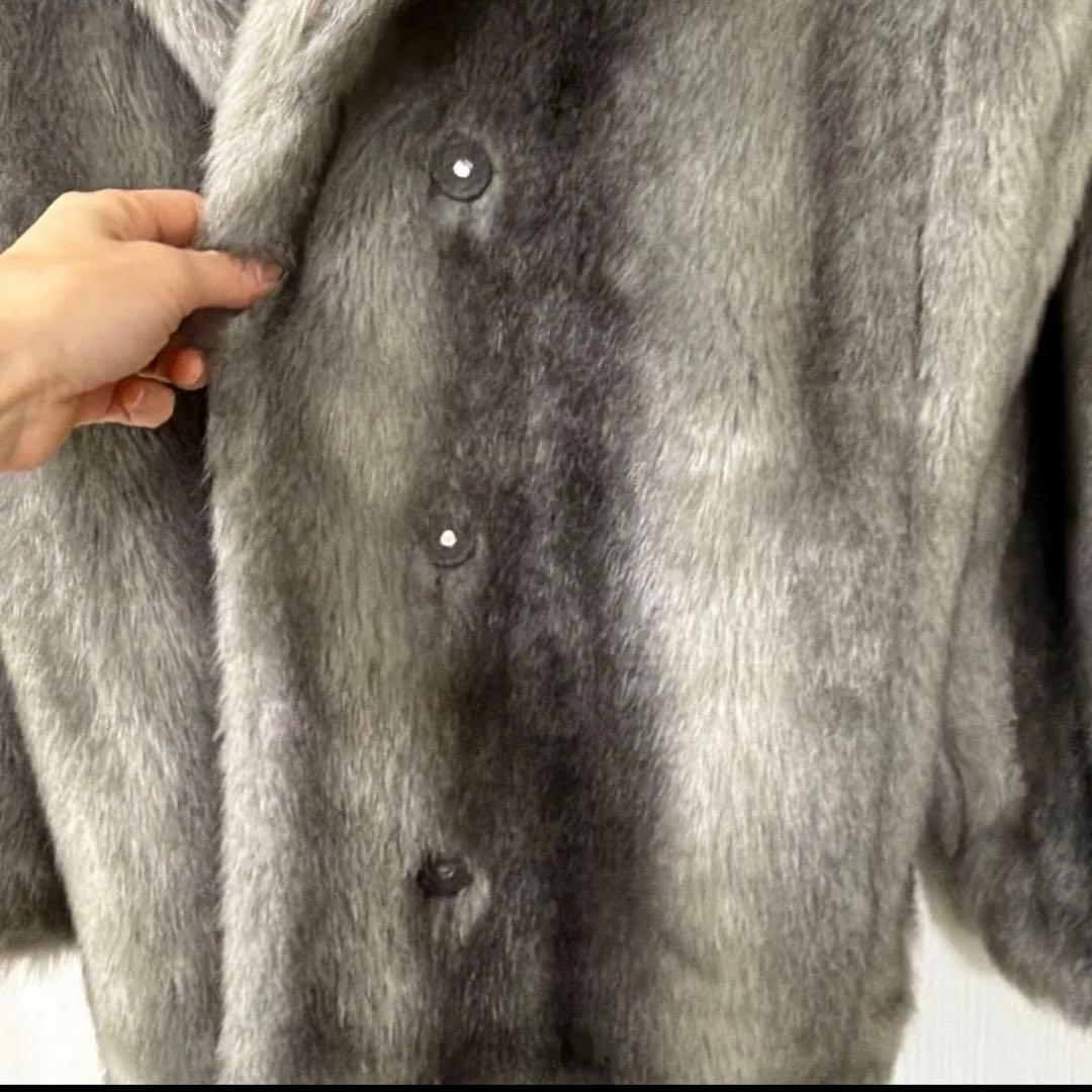 EMODA emoda エモダ　ミディフェイクファーコート　グレー