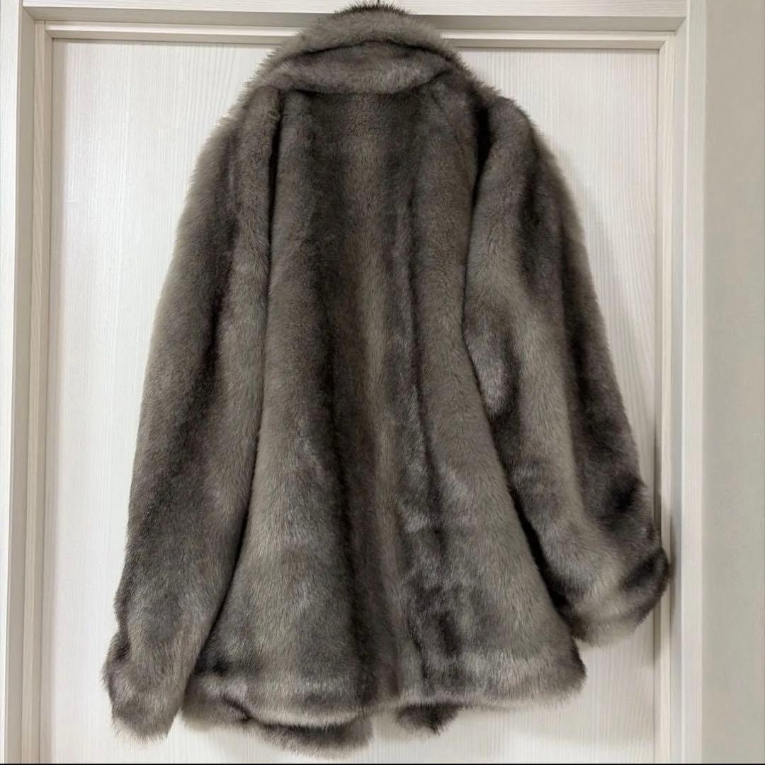 EMODA emoda エモダ　ミディフェイクファーコート　グレー
