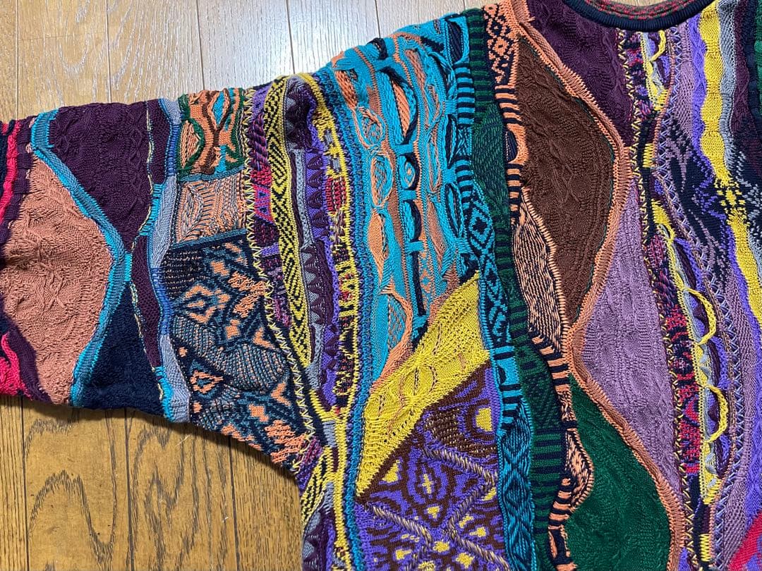 COOGI マルチカラー ニット XL