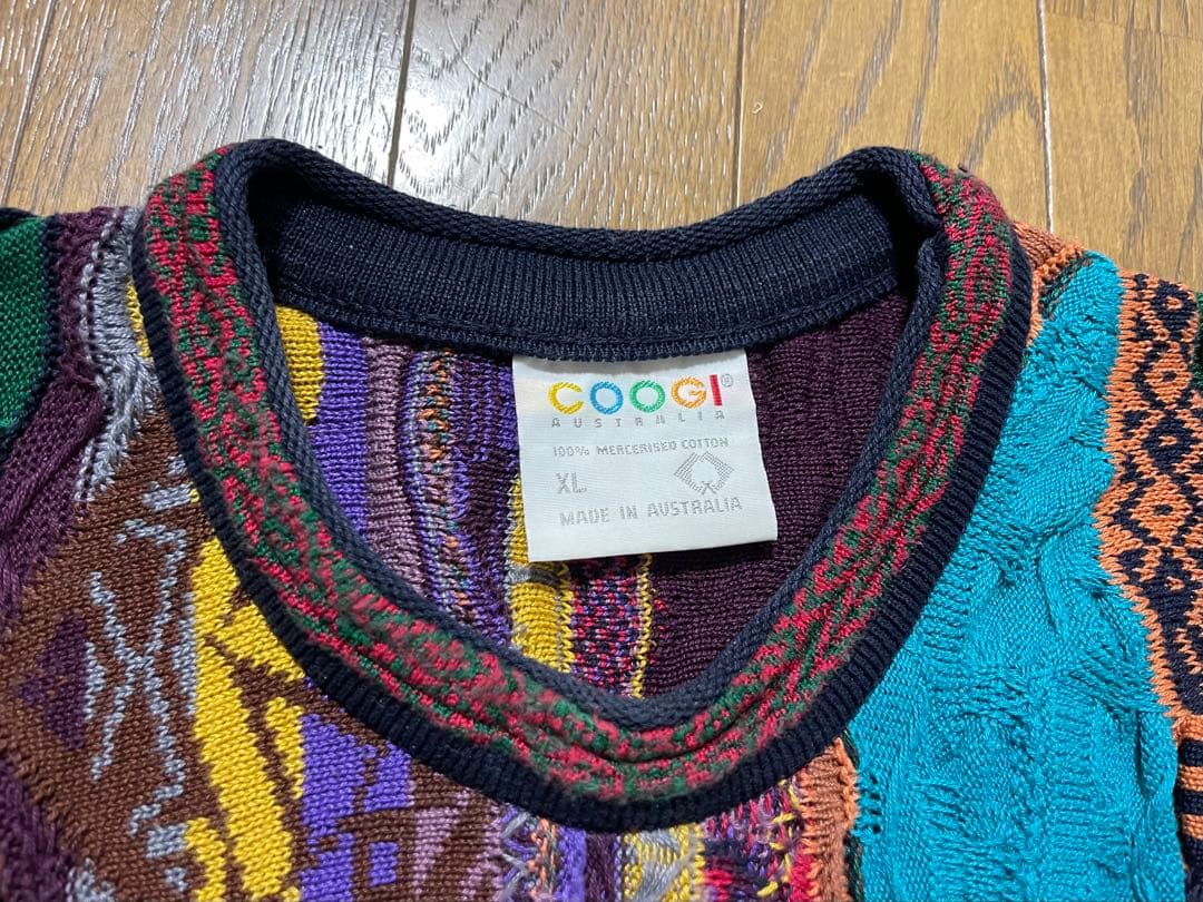 COOGI マルチカラー ニット XL