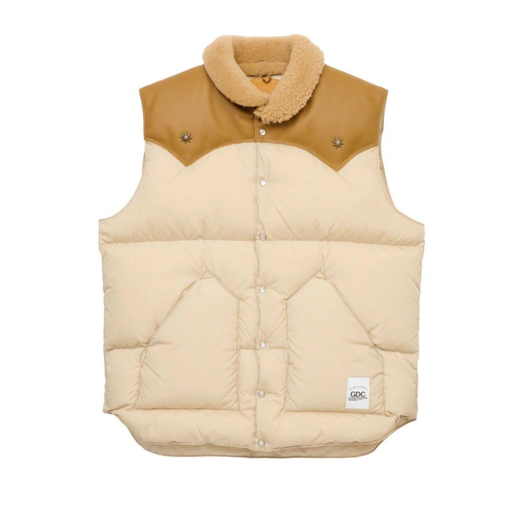 NSX GDC × ロッキーマウンテン ダウンベスト ベージュ XL 最安