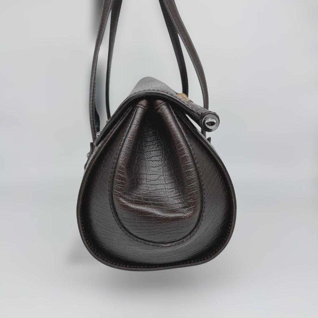 GUCCI グッチ GGキャンバス バンブー ハンドバッグ 筒型 ヴィンテージ