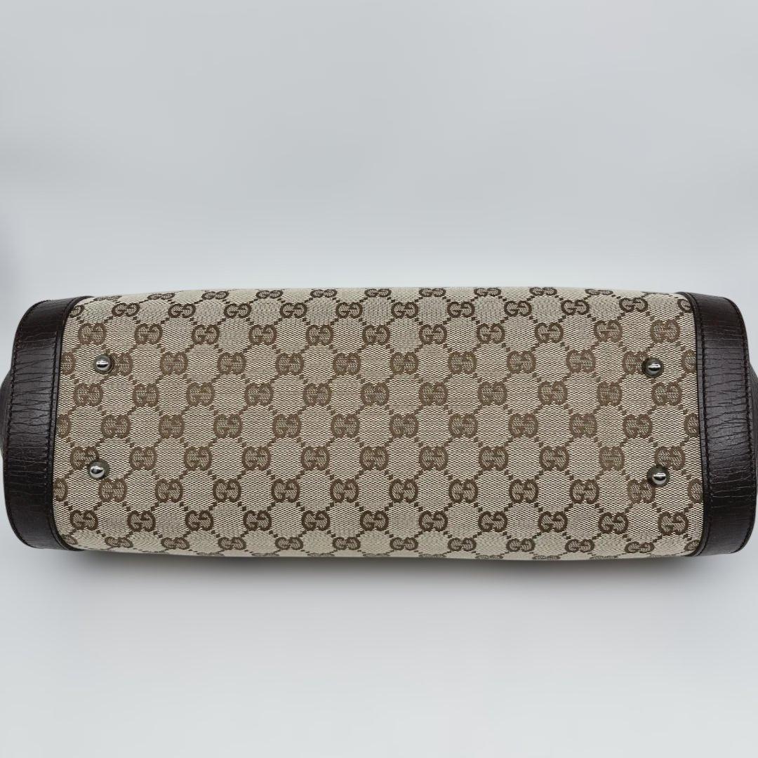 GUCCI グッチ GGキャンバス バンブー ハンドバッグ 筒型 ヴィンテージ