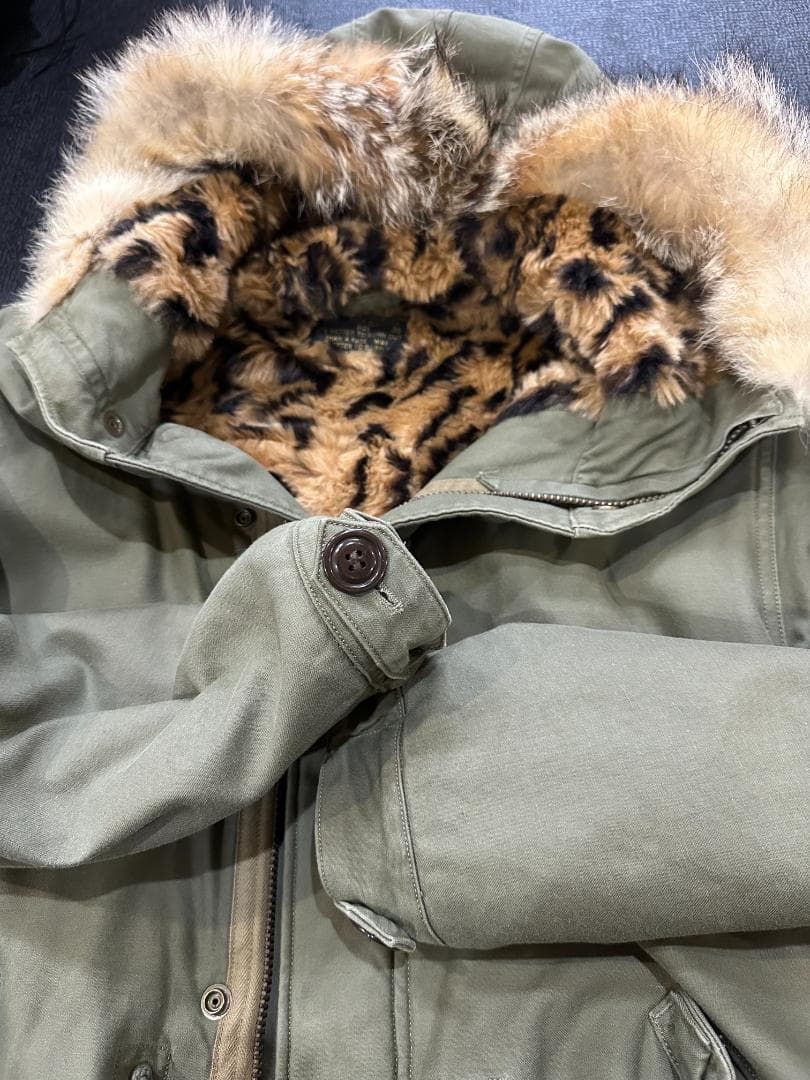 ホッキー　希少WACKO MARIA ワコマリアファー モッズコート S