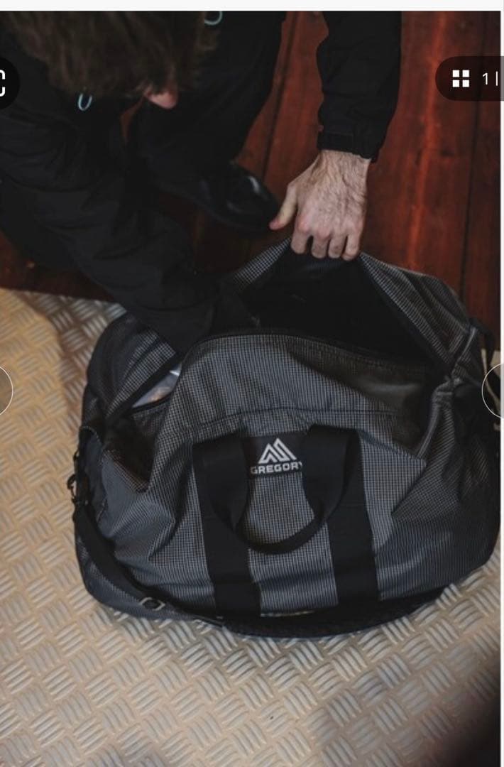GREGORY DUFFEL BAG M RIPSTOP ブラック