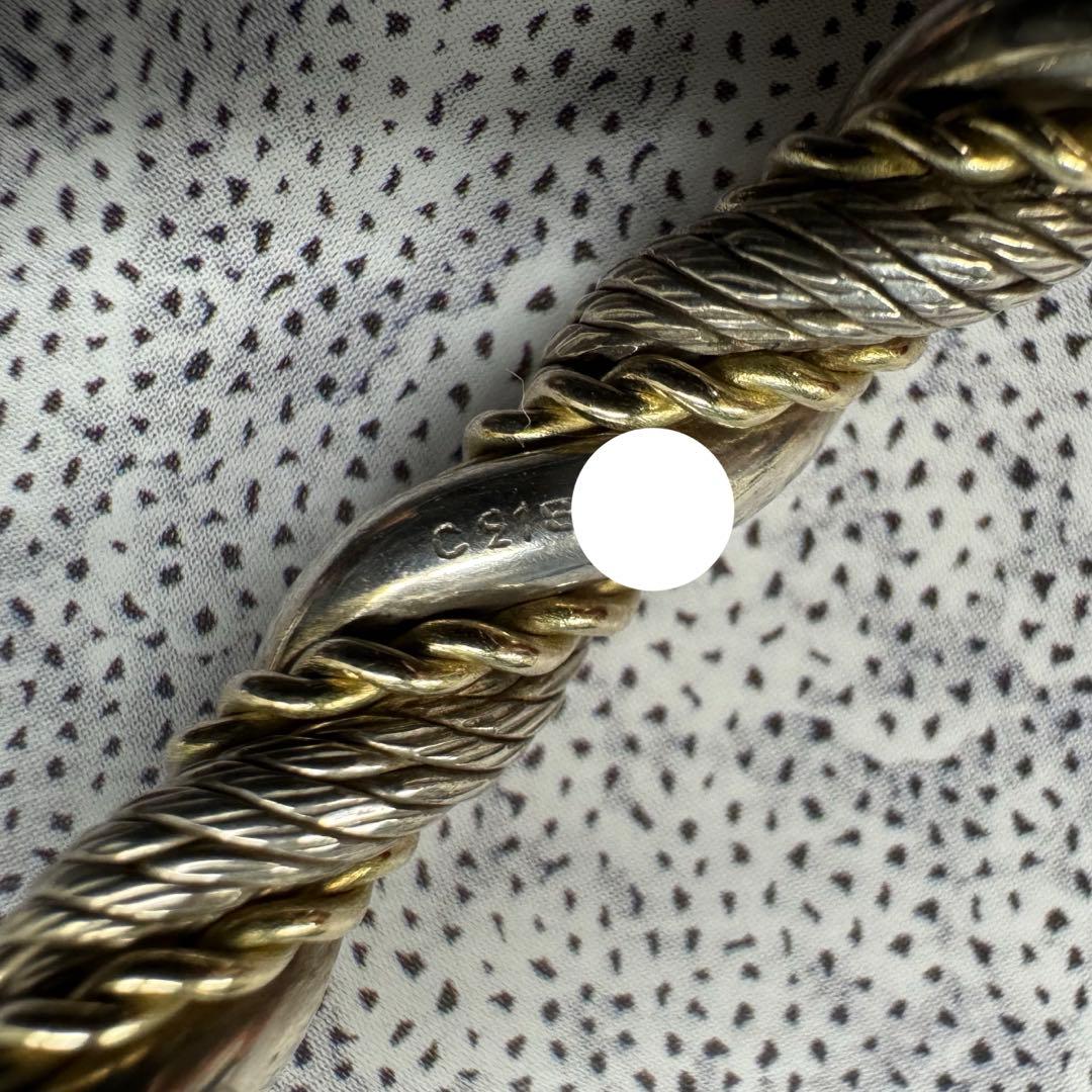 VCA ヴァンクリーフ　刻印18kt アンティーク　ヴィンテージ　ねり　バングル