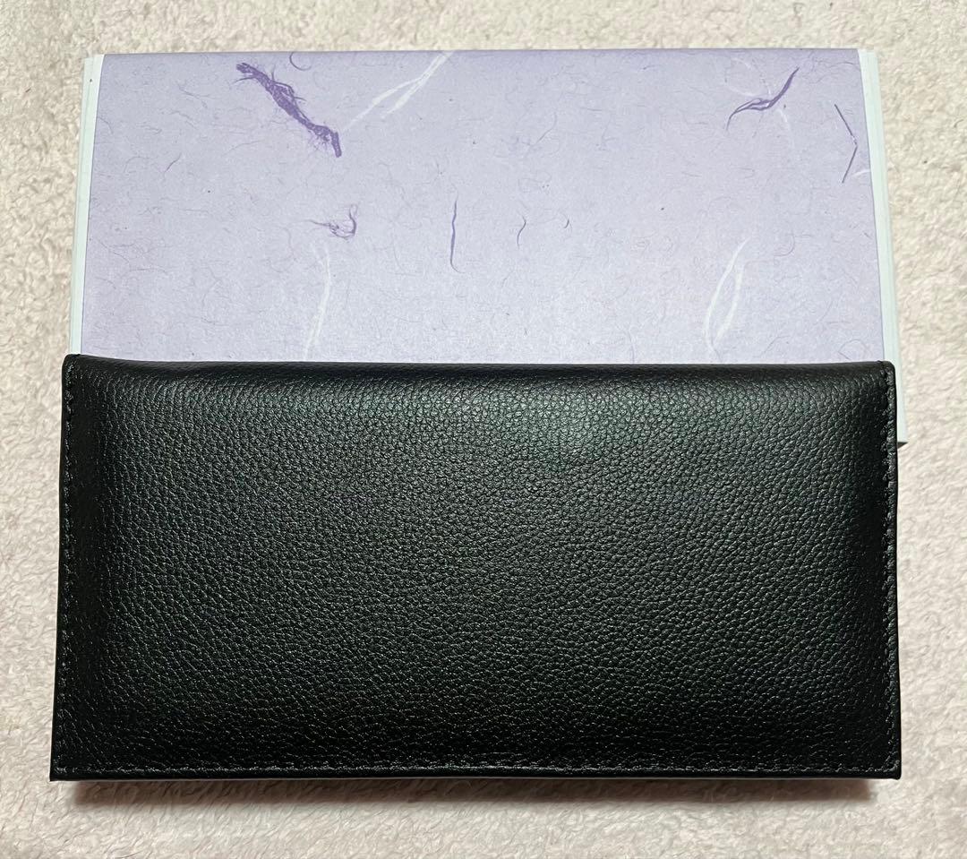 【新品未使用】皇居 財布 ブラック 黒 長財布 本革