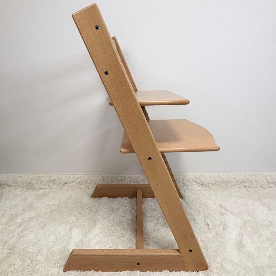 ストッケ　トリップトラップ　ナチュラル　ベビーセット&トレイ&ハーネス付