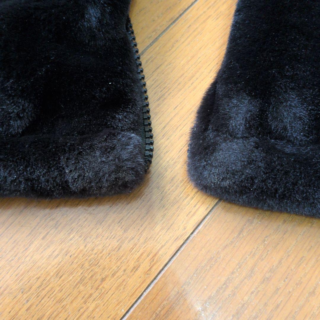 デサント　黒　レッグウォーマー