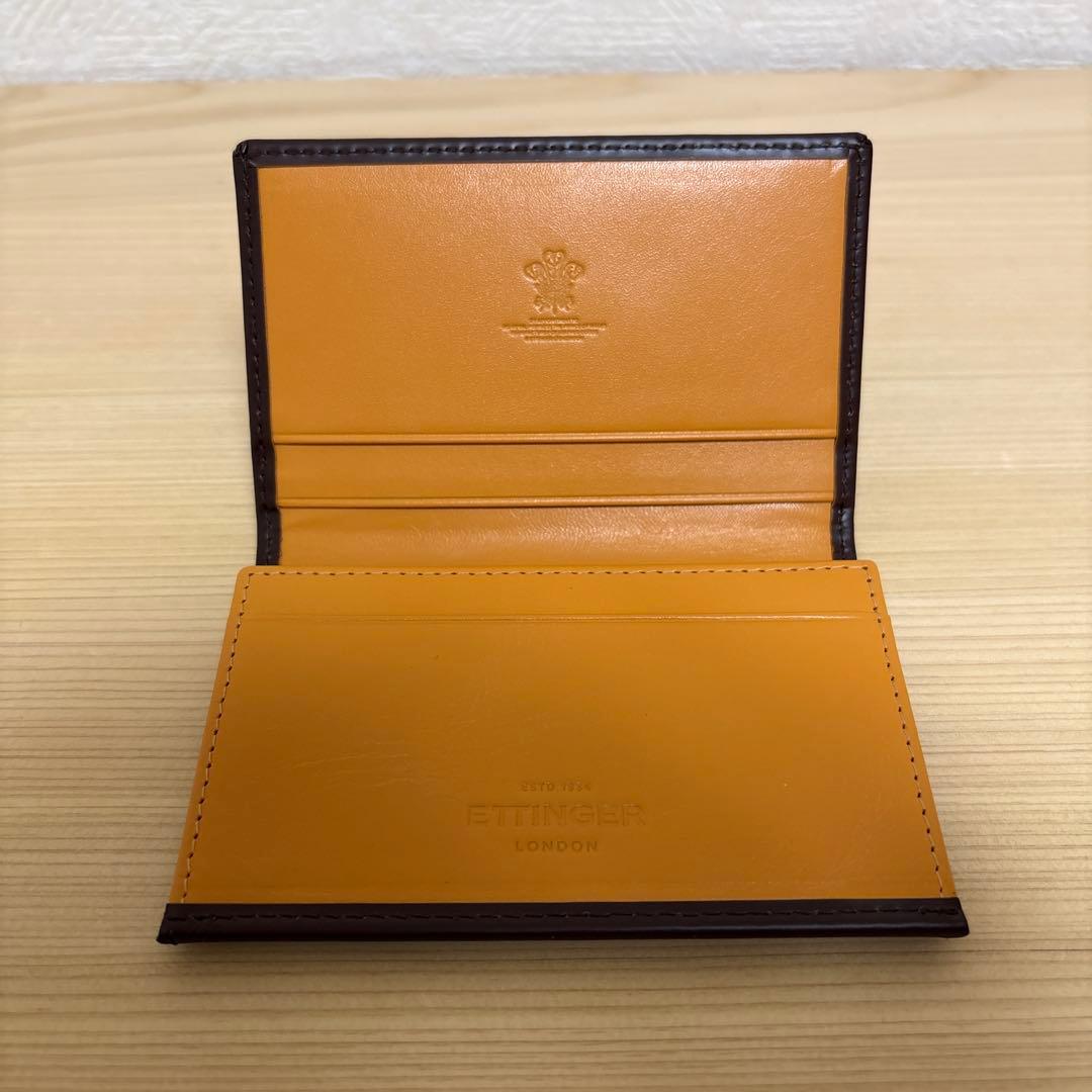 ETTINGER エッティンガー 名刺入れ カードケース　ブラウン