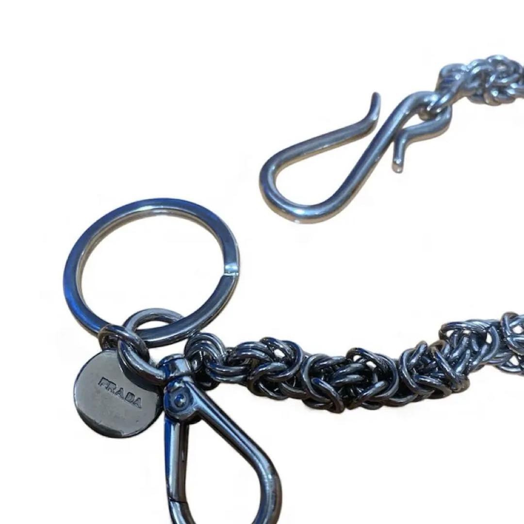 ［超希少］PRADA silver wallet chain 廃盤 即完売