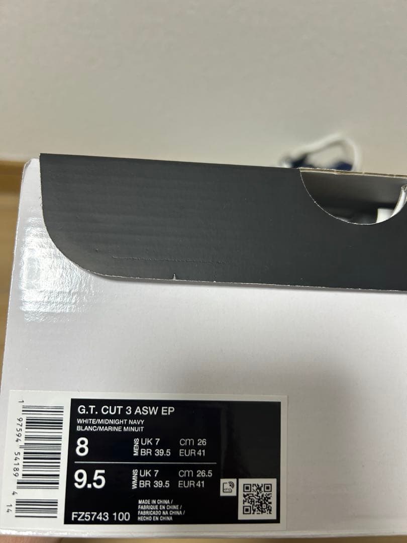 シューズ(男性用) NIKE G.T. CUT 3 ASW EP 26cm zoomflight