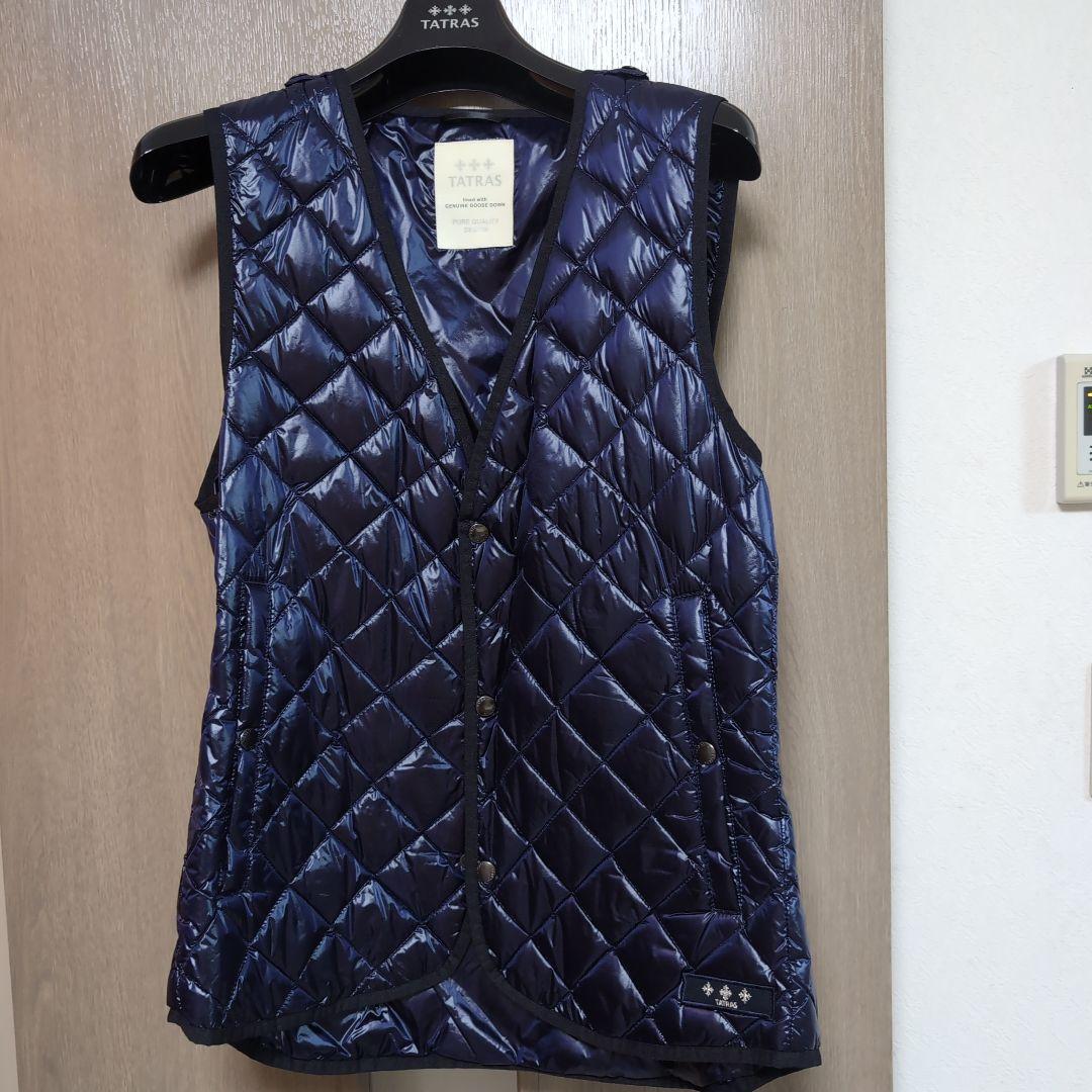 TATRAS ネイビー ミリタリージャケット インナーナイロンダウンベスト付き