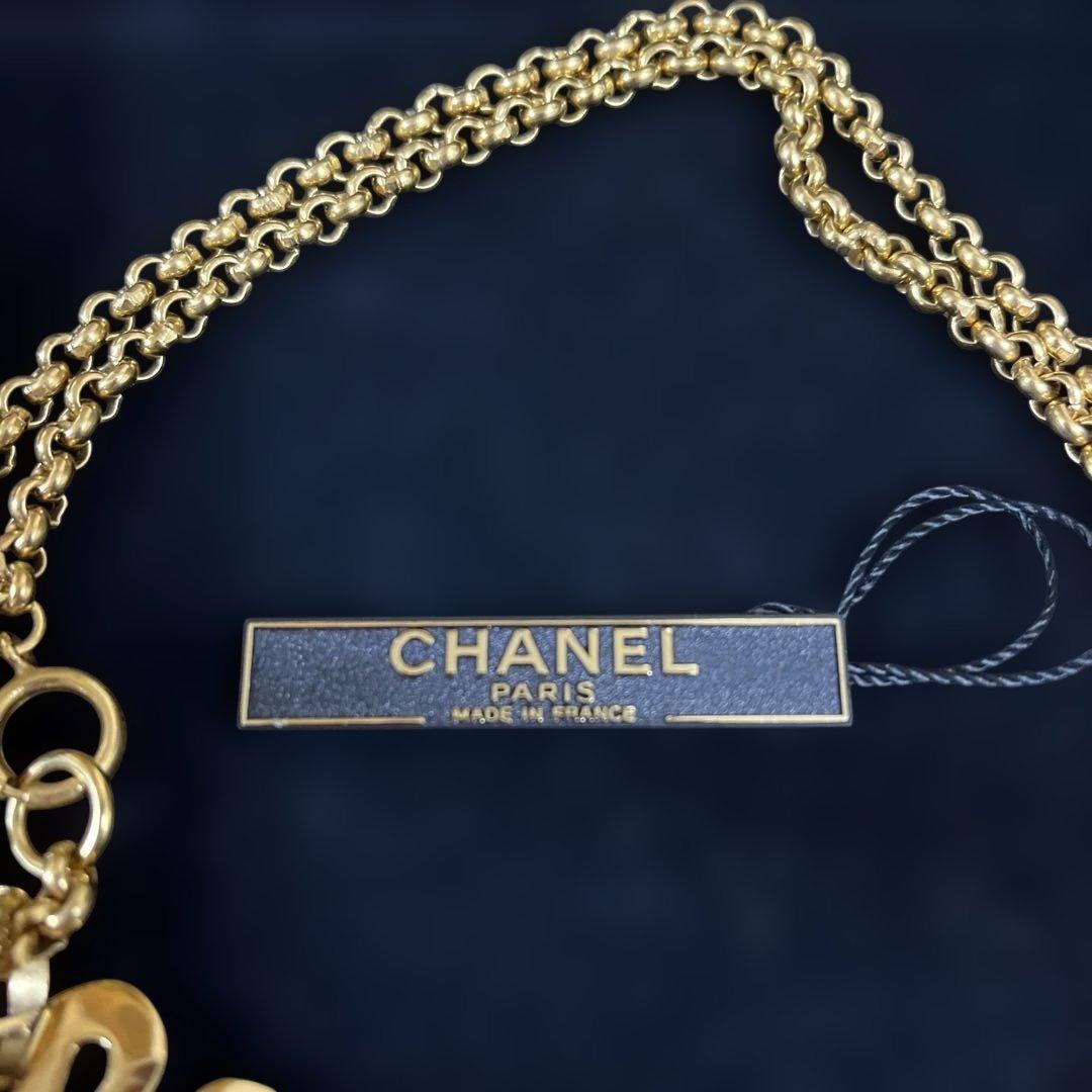 CHANEL ゴールドメッキココマーククローバーネックレス