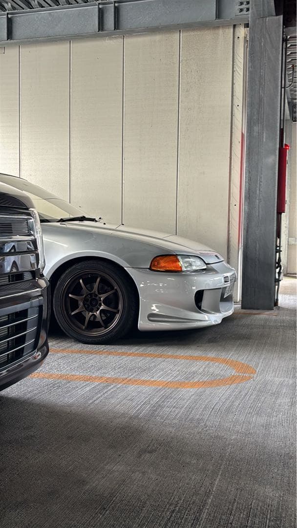 ホンダ シビック EG6 ボメックス フロントバンパー サイドステップ シルバー