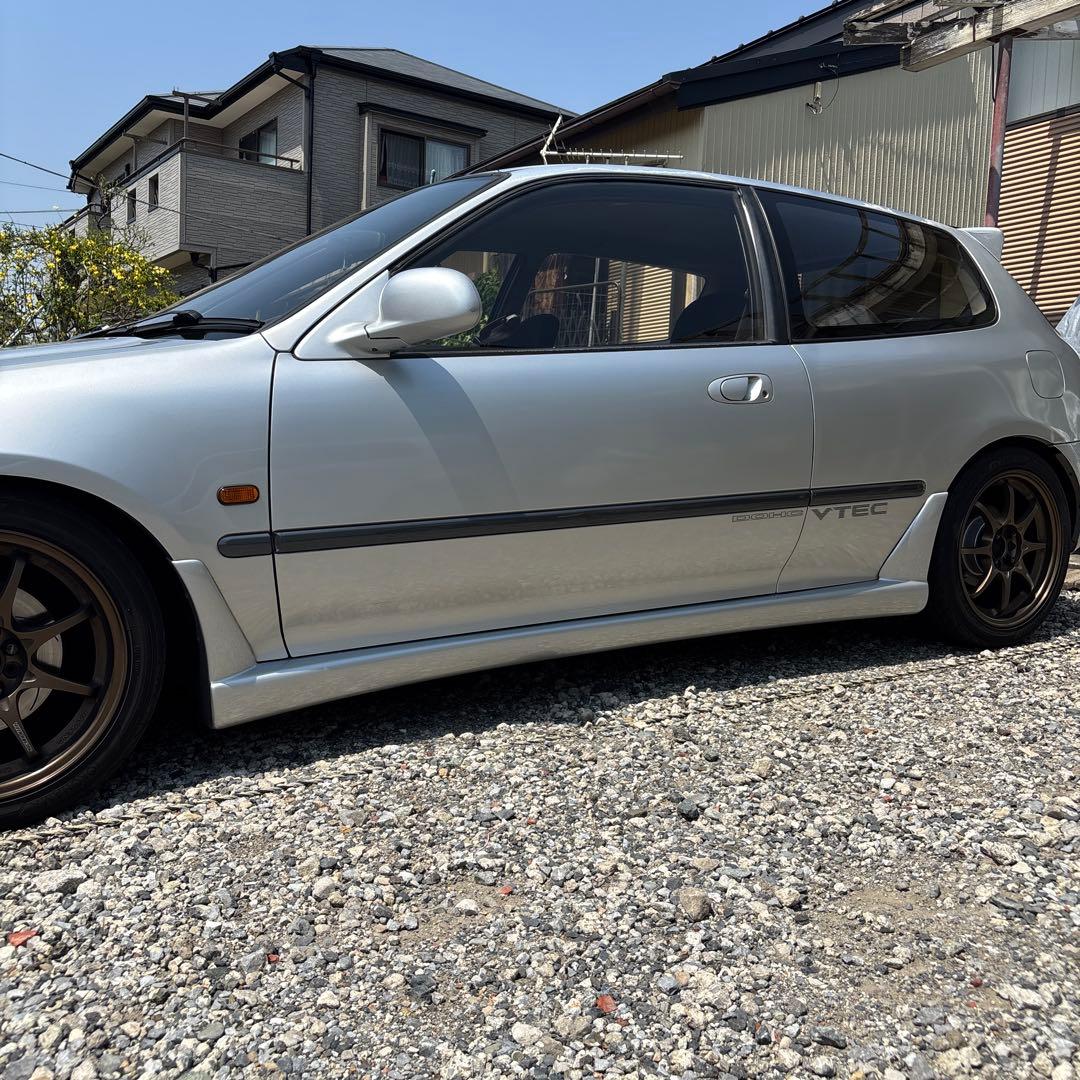 ホンダ シビック EG6 ボメックス フロントバンパー サイドステップ シルバー