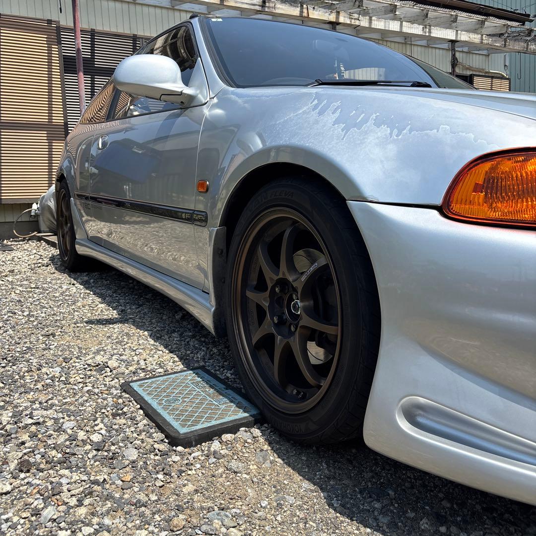 ホンダ シビック EG6 ボメックス フロントバンパー サイドステップ シルバー