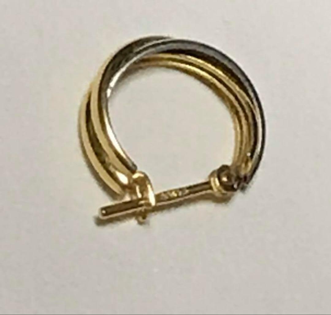 k18 pt900フープピアス