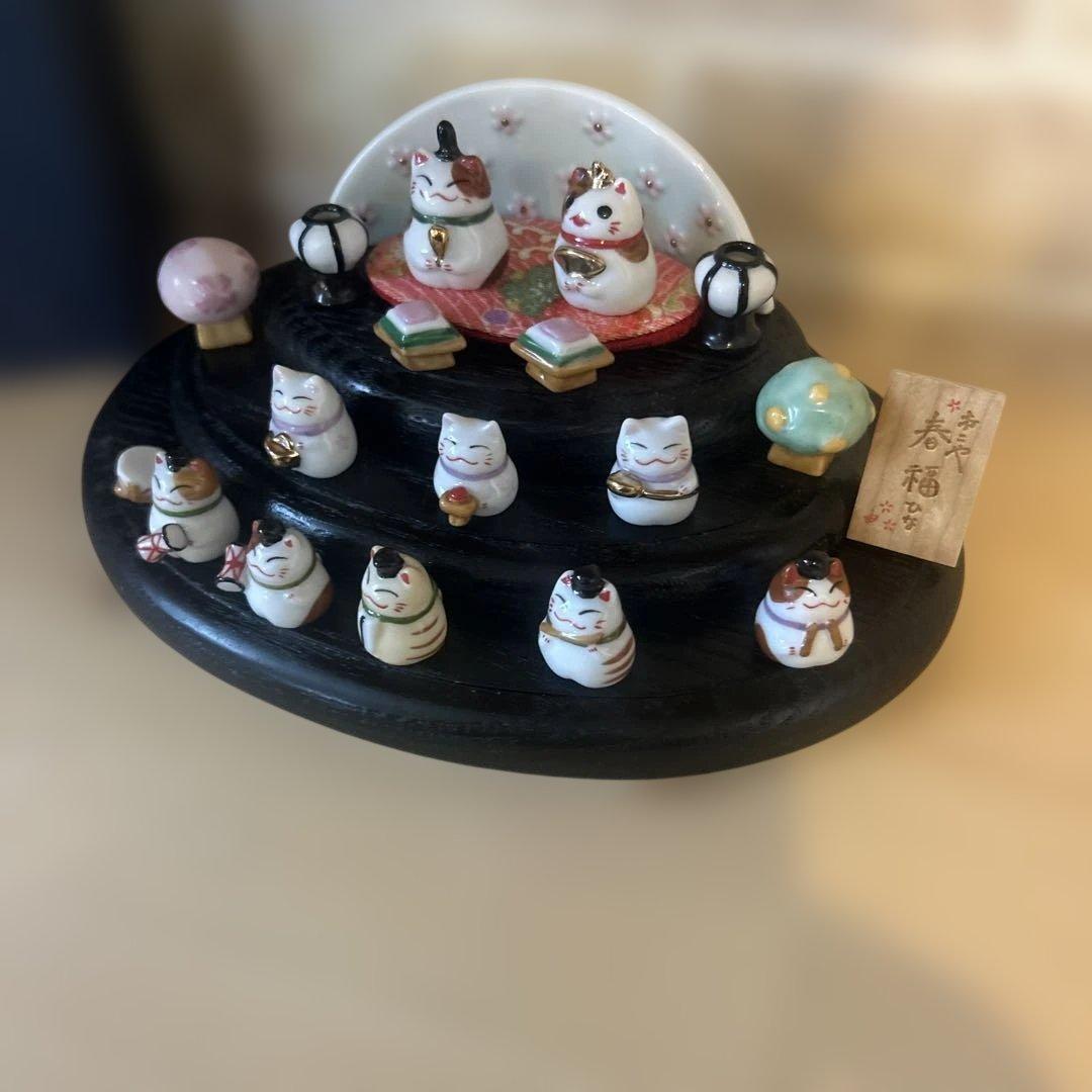 猫舎道楽堂本舗　お雛様　春福ひな（十人飾り）