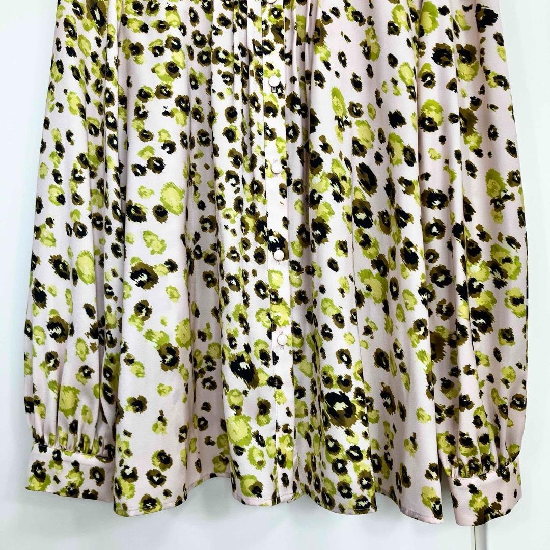 24SS アナイ レオパードプリントスタンドフリル ブラウス サイズ36