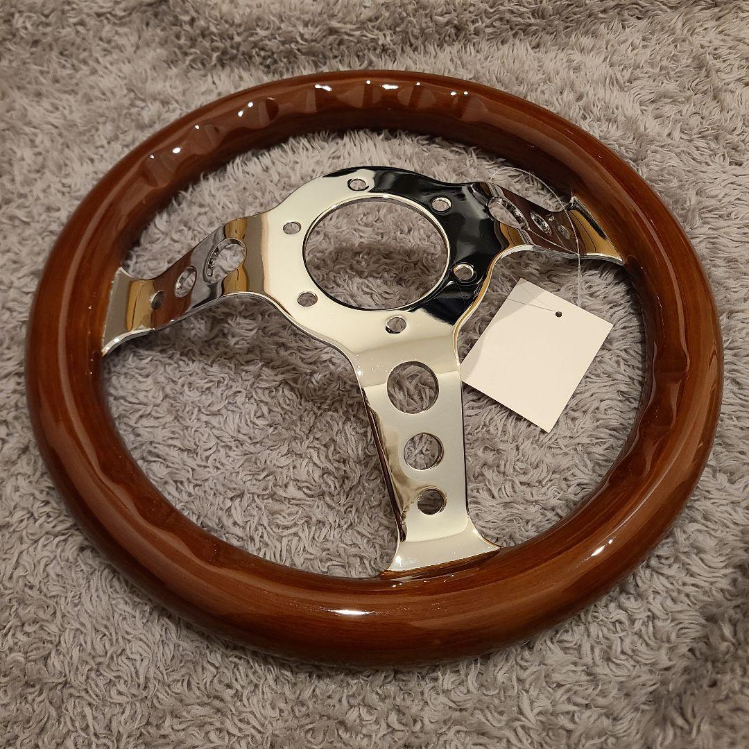ウッドハンドル290mm　29Φ　ステアリング 旧車