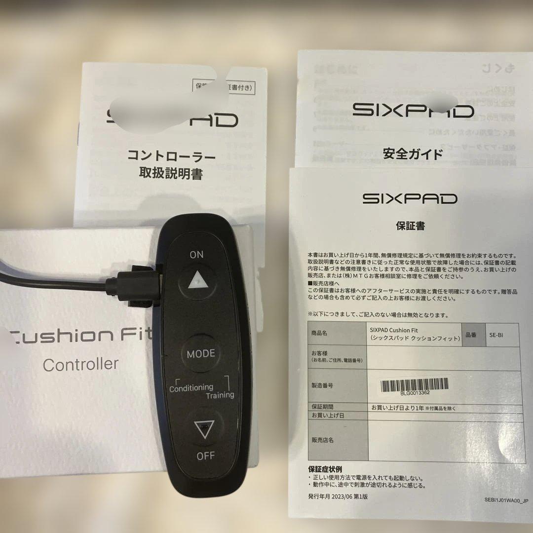 P*ん様 保証書付き！SIXPAD。余り出回らないエクササイズ！巻ける所なら何処