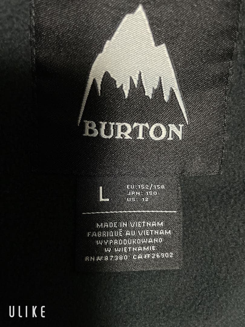【BURTON】 スノーボードウェアー キッズ150 Lバートン　上下セット