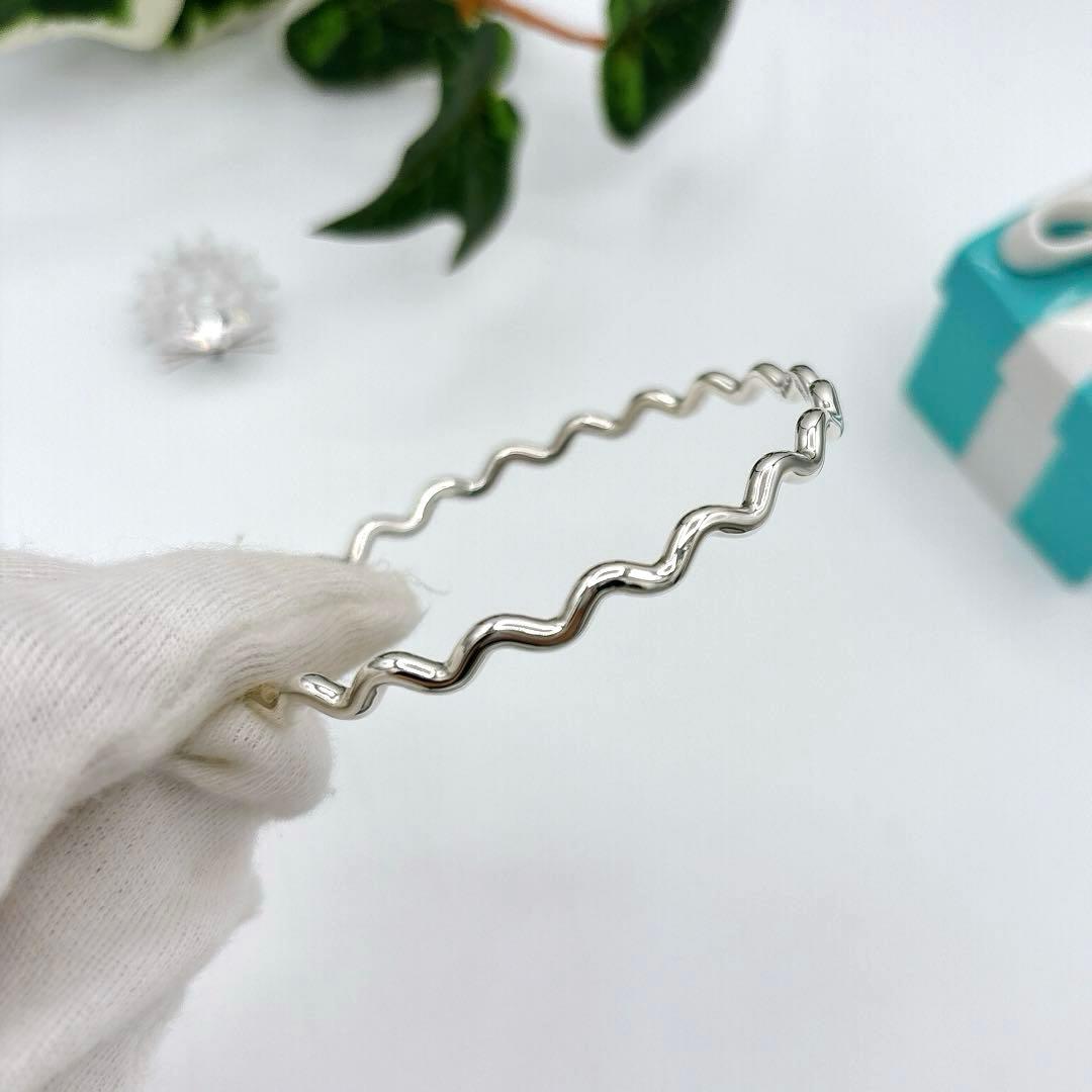 ティファニー　ジグザグバングル　シルバー