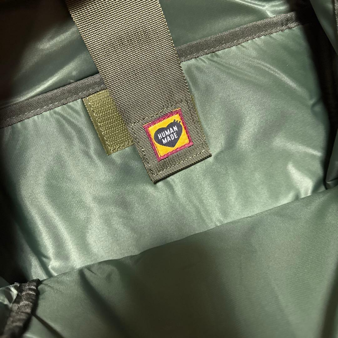 HUMAN MADE カーキ バックパック カラビナ付き