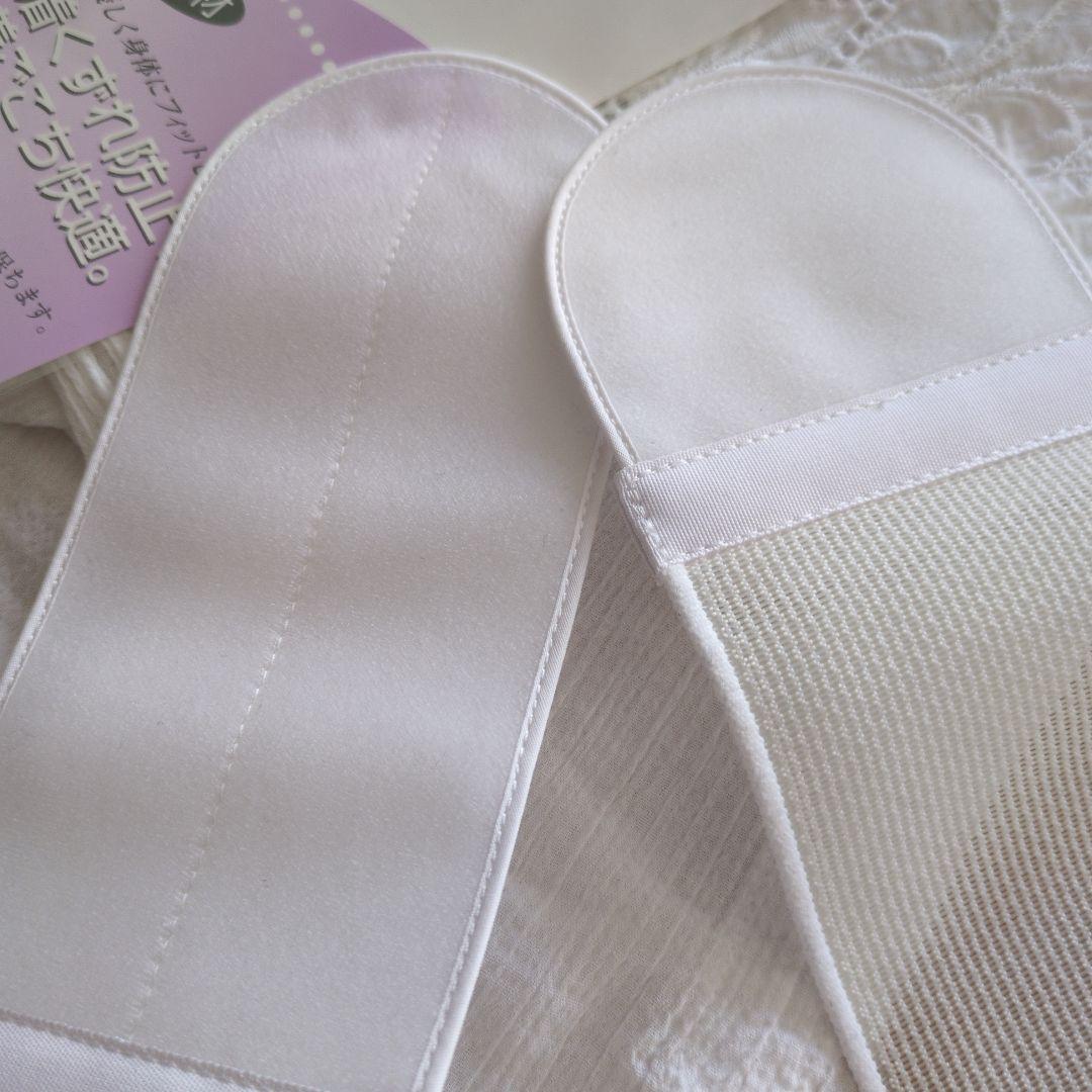 AVALEZ ジュポネ ホワイト 半襦袢 半衿付き・ベルトセット