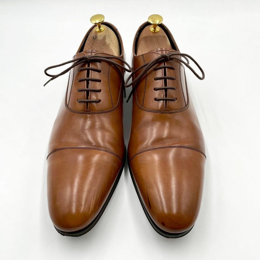 リーガル ドレスビジネス ストレートチップ ブラウン 27 箱付き Y1343