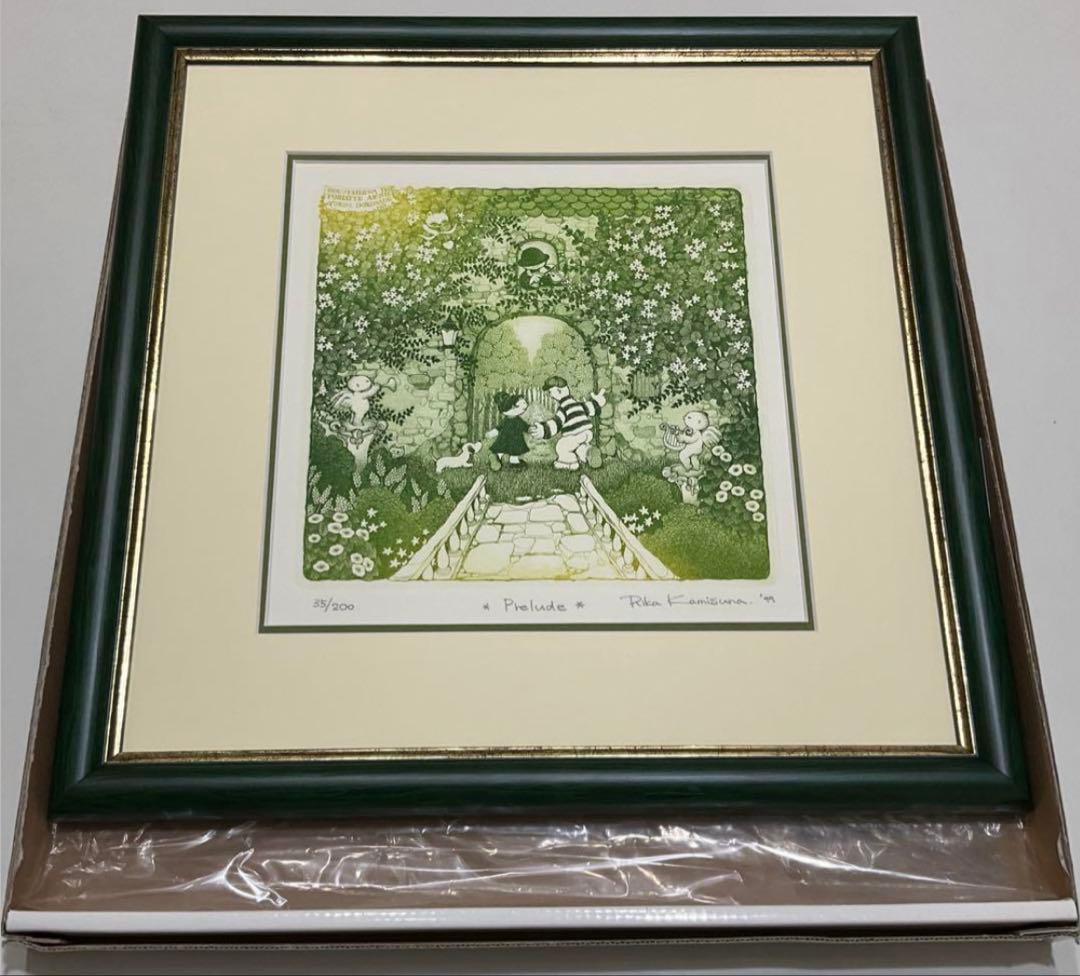 絵画・額縁・銅版画・上砂理佳・Prelude・エッチング・メルヘン・美術品・雑貨