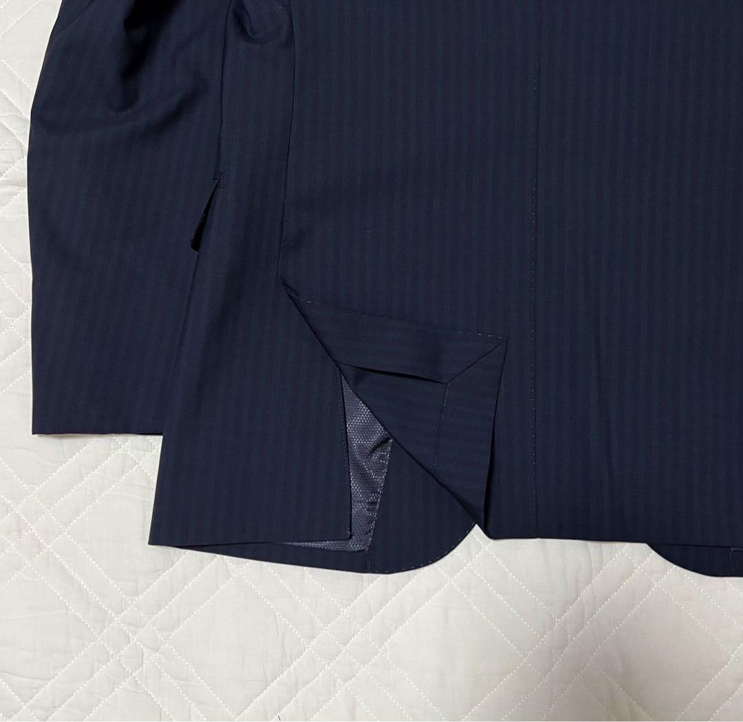 新品 タグ付き HILTON スーツ COLOMBO ブルー ストライプ