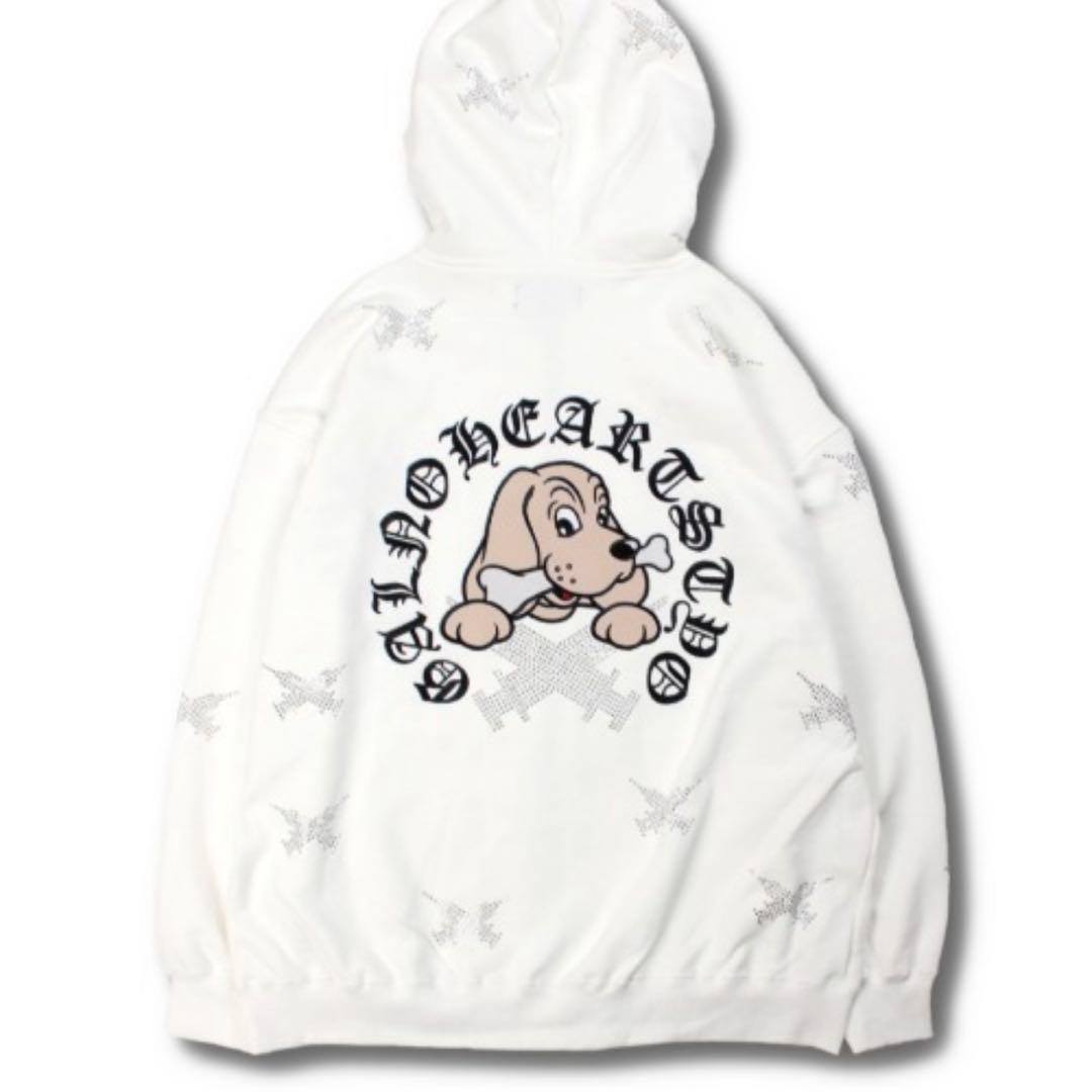 GALFY ガルフィー ピカピカ注射器パーカー 白 オフホワイト 中型犬 L