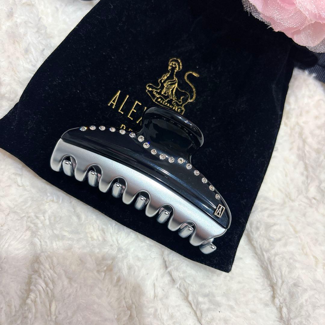 アレクサンドル ドゥ パリ　ヴァンドームクリップM 黒 シルバー