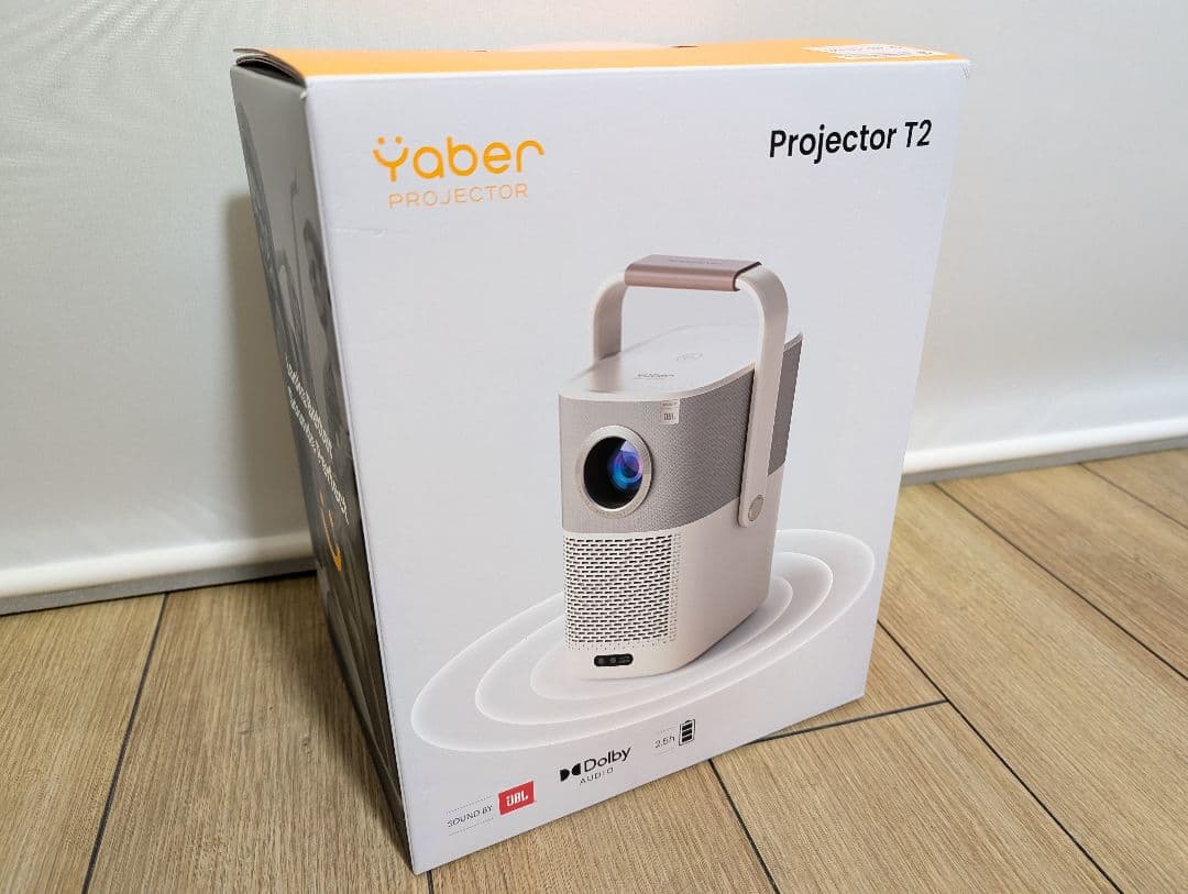 新品★yaber T2 ポータブルプロジェクター キャンプ JBLスピーカー