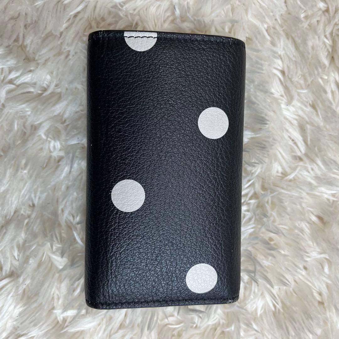 バレンシアガ　BALENCIAGA キーケース　6連フック　ドット　水玉　レザー