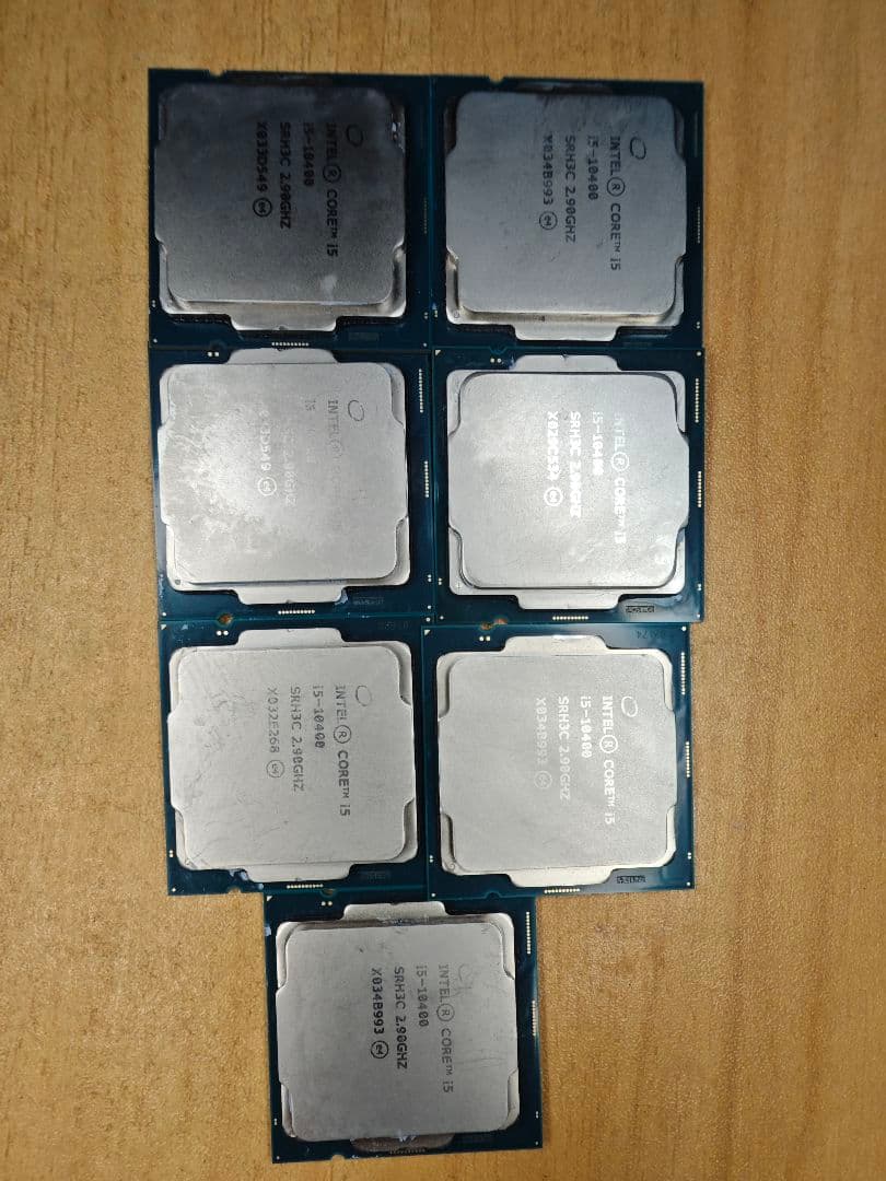 m*o様 CPU Intel i5-10400 7枚